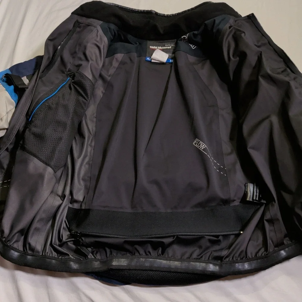 BMW Motorrad Rallye Motorcycle Jacket And Pants Set Mens Size 52R Blue Racing Ll